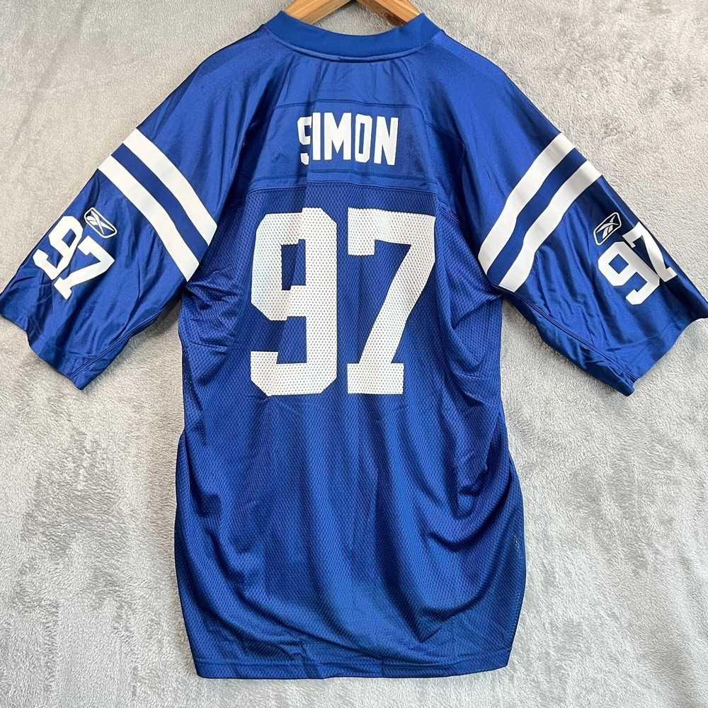 Indianapolis Colts Corey Simon #97 Jersey Men's XL Reebok NFL On Field Vintage